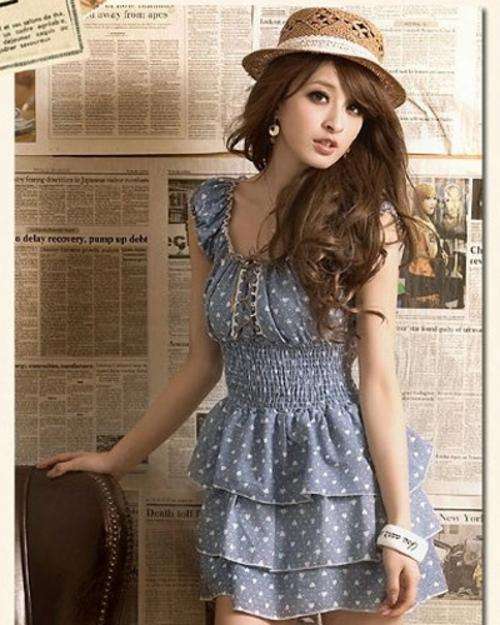 2012 New Arrival Sweet Jeans Cloth Dress