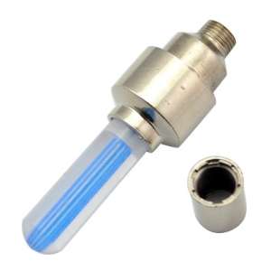 Bicycle, Bike,Car Tyre Wheel Color LED Valve Cap Stem Light - Blue