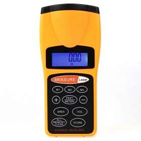 Ultrasonic Distance Estimator Distance Measuring Device Tool with Laser Pointer