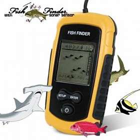 Newest 100m Portable Sonar Sensor Fish Finder with Alarm Transducer