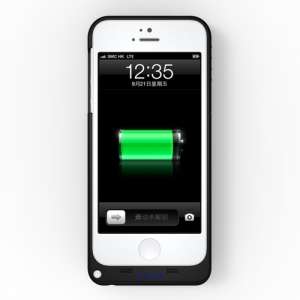 2000mAh Backup Battery External Power Charger Case for iPhone 5