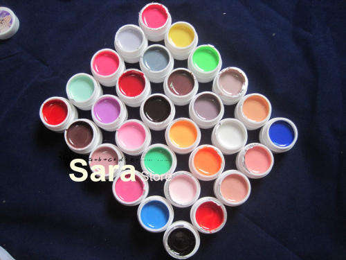 30pcs Colors Milky Pure Colour uv gel, Uv gel Set