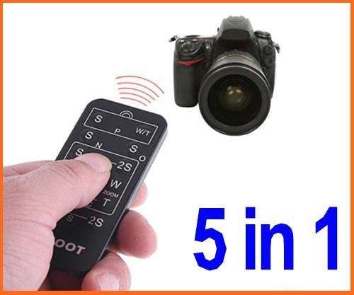5 in 1 Universal Camera Remote Control For Canon / Sony / Olympus / Nikon / Pentax