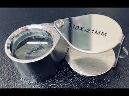 Pocket Jeweler`s Glass Magnifying Jewelry Loupe