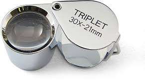 Pocket Jeweler`s Glass Magnifying Jewelry Loupe