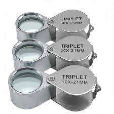 Pocket Jeweler`s Glass Magnifying Jewelry Loupe