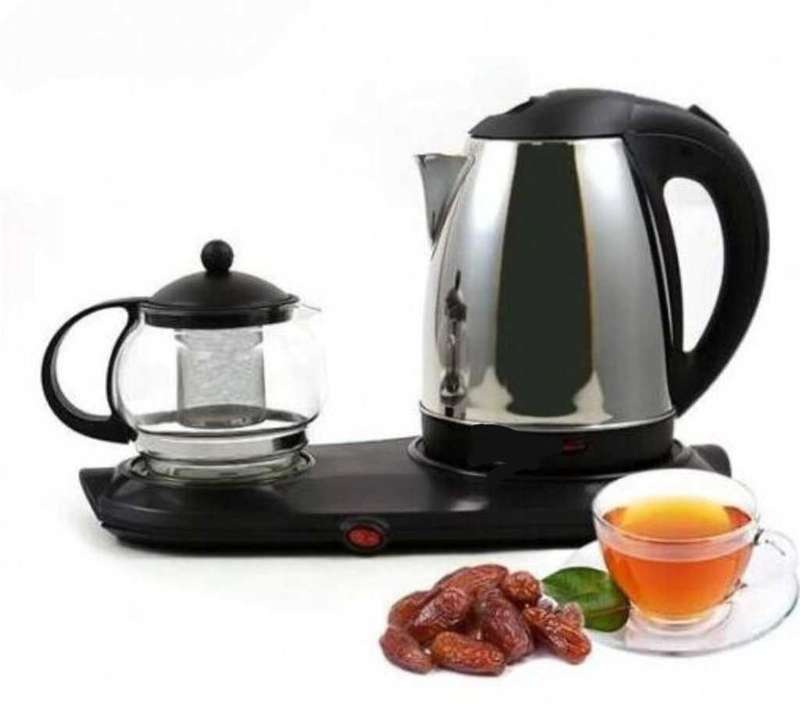2in1 Silvercrest Tea Kettle set With Warming Tray