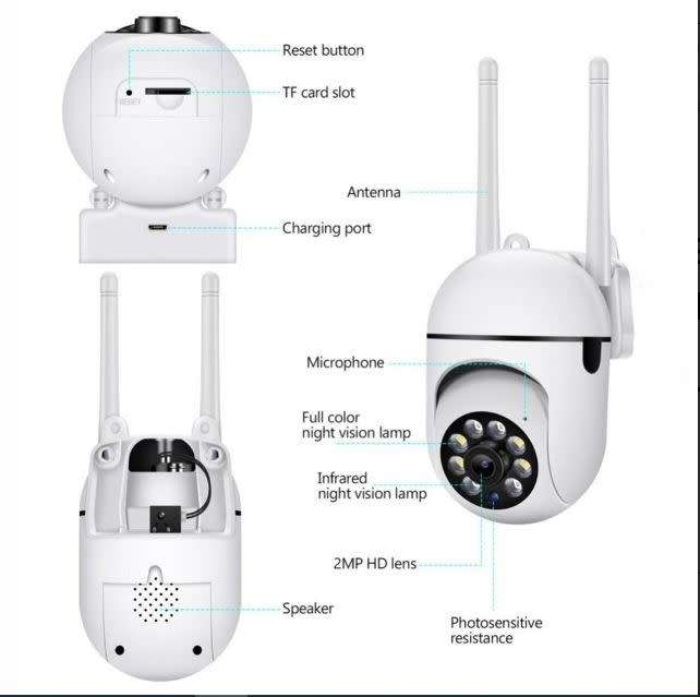 1080P HD Wireless WiFi IP Camera