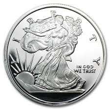 1 gram .999 Fine Silver Round:  American Eagle: Walking Liberty