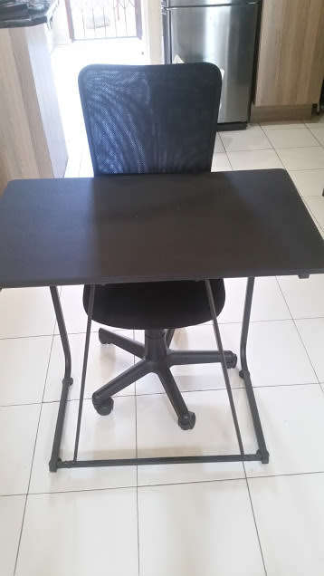 Study Desk and comfortable adjustable chair