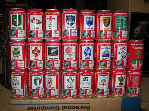 Rugby World Cup 1995 Coca Cola Cans