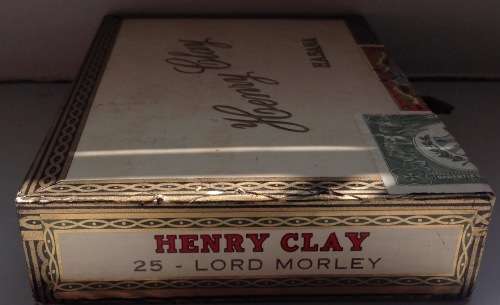 Henry Clay 25 cigars ""Lord Morley " made in Havana Cuba unopened box not sure of condition.See pics