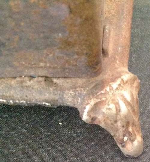 VINTAGE MINI CAST IRON  COAL STOVE AS FOR REPAIR OR SPARES. NO NAME.
