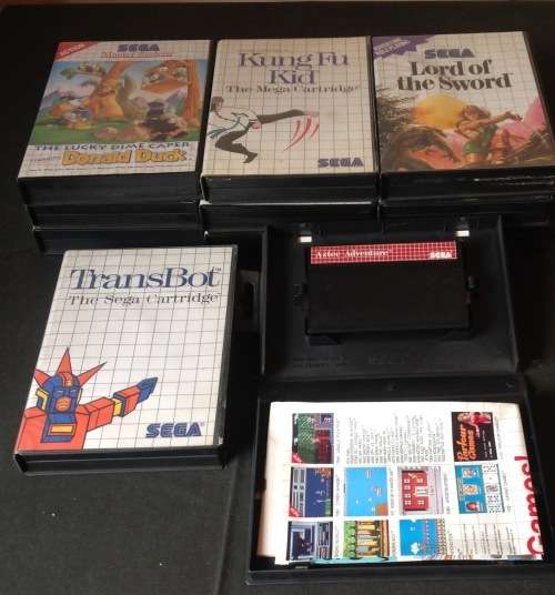 11 ASSORTED  SEGA GAMES. ONE BID FOR THE LOT.