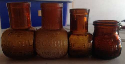 4 BOVRIL BOTTLES  2X 4 OZS 2X2 OZS POSTAGE R 65. WE CAN COMBINE ITEMS.