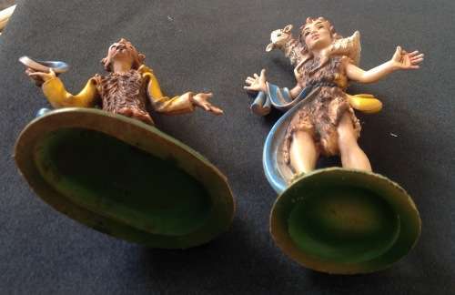 VINTAGE ITALIAN HARD PLASTIC FIGURES "" BIRTH OF JESUS"" 12 PIECES  SEE PICTURES