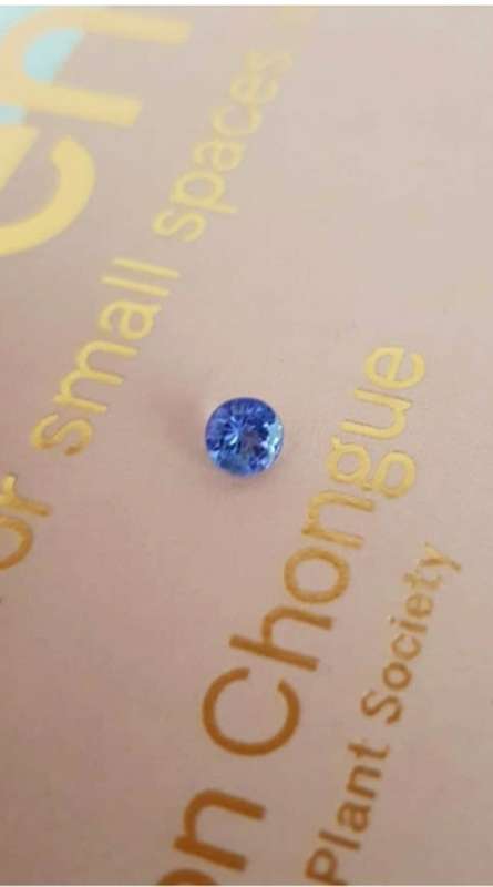 0.80ct GORGEOUS Natural Tanzanite - Round cut. Amazing Ravishing Colour