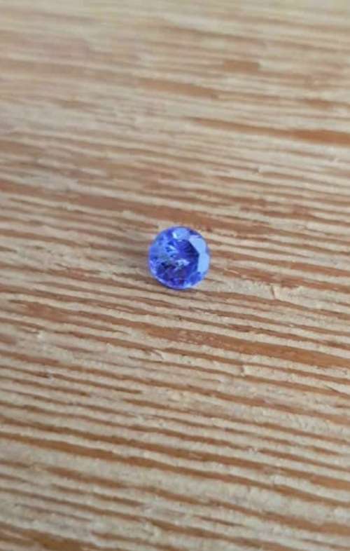 0.80ct GORGEOUS Natural Tanzanite - Round cut. Amazing Ravishing Colour