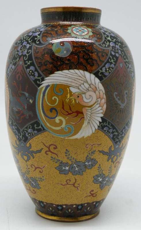 Oriental Cloissone vase