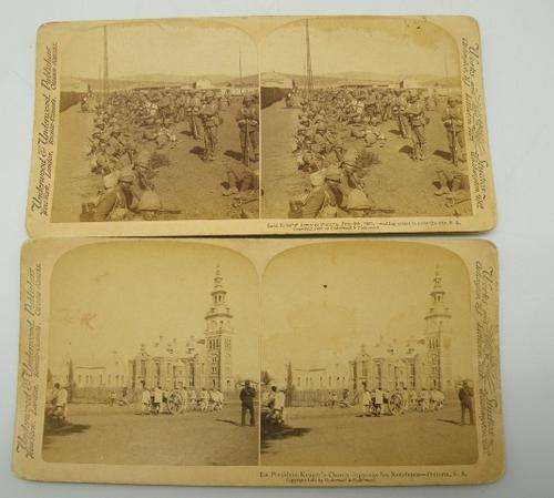Two Boer War sterioscope viewer cards