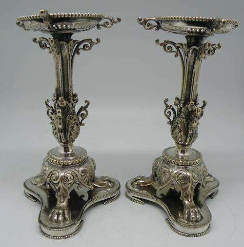 A good pair of Victorian EPNS candle stands