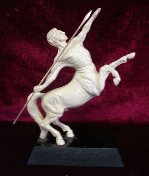 Remy Martin , Vintage Porcelain statue - Half Man Half Horse