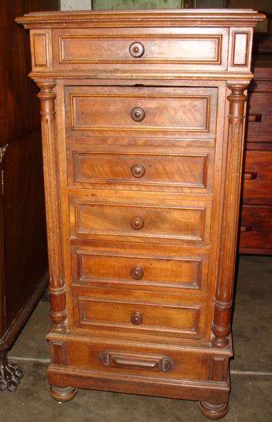 French Walnut Pot Cupboard/Bed Pedestal rare Model Walnut!