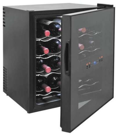 Salton 48l wine chiller / fridge / cooler - mirror finish - 16 bottles