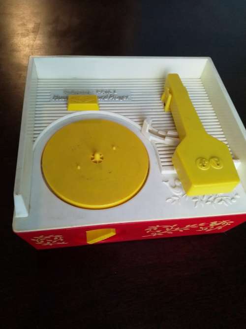 2 Vintage Fisher Price wind up toys - record player and ferris wheel