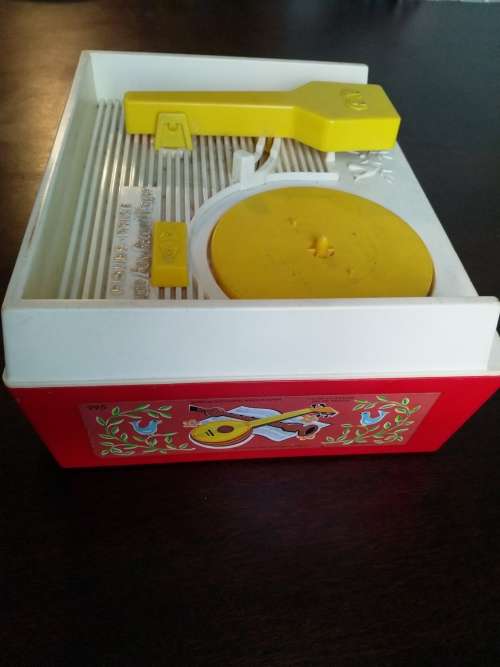 2 Vintage Fisher Price wind up toys - record player and ferris wheel
