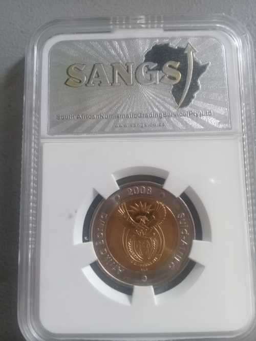 2008 Mandela 80th Birthday coin MS 66