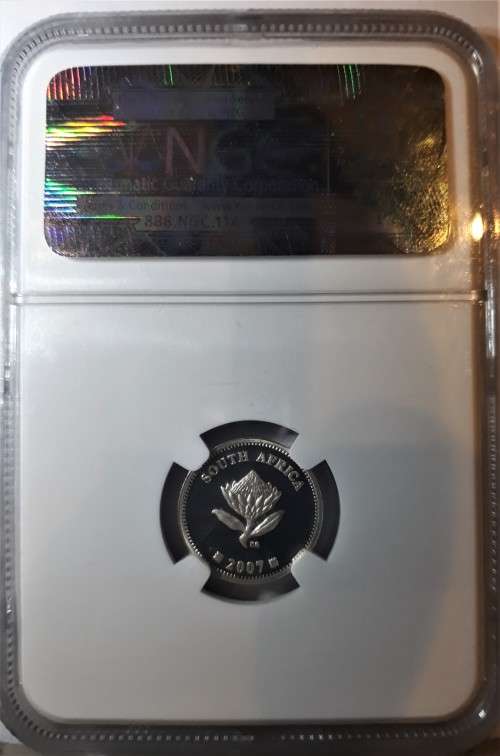 2007 SA Silver Polar Year 2 1/2c Tickey  - PF68UC