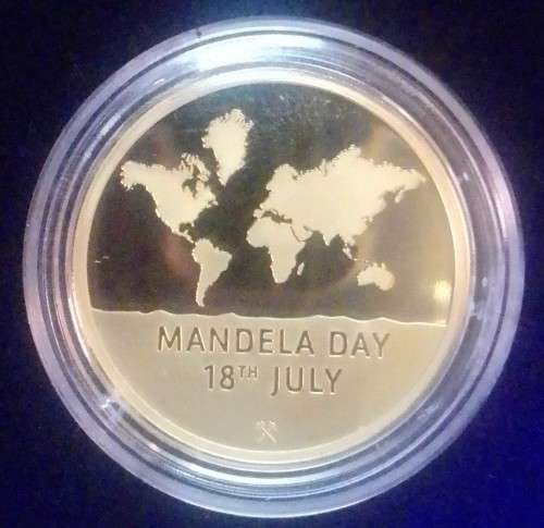 Gold Proof Mandela Day Medallion - 2014 - Limited edition