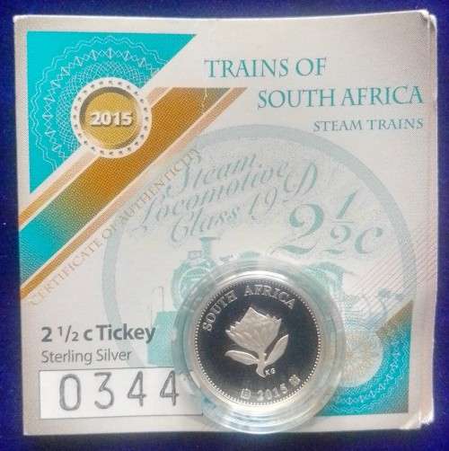 2015 Steam Locomotive 2 1/2 c Tickey