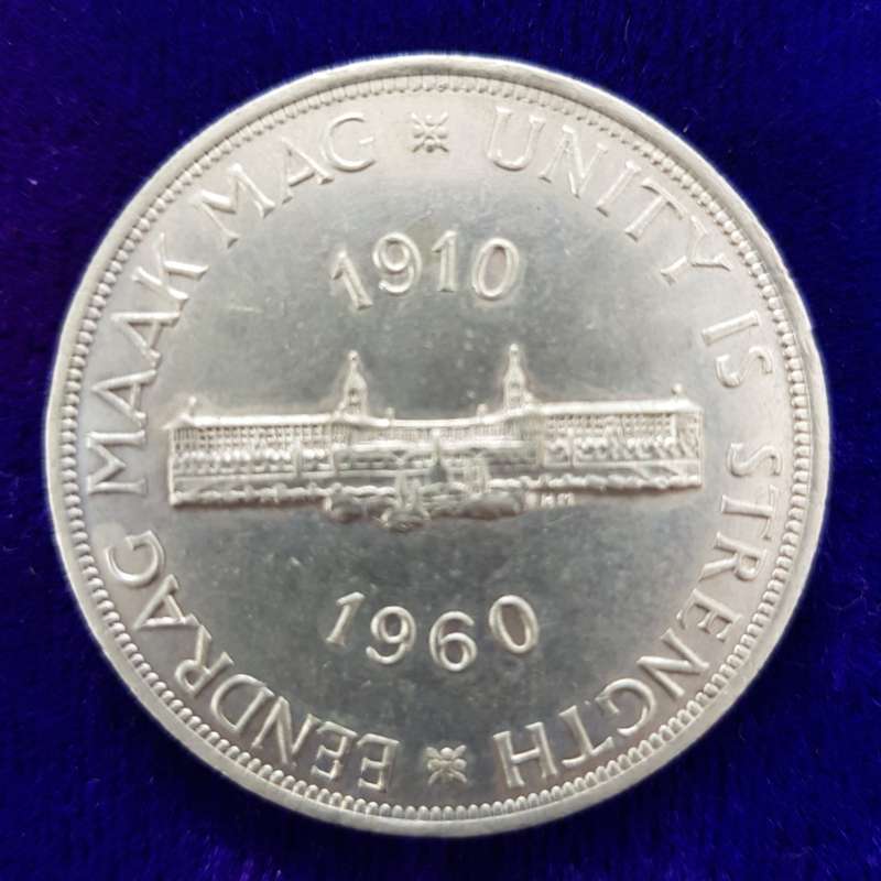 Union of South Africa: Silver 5 Shillings of 1960