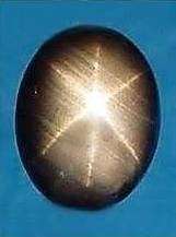 SAPPHIRE 6RAY STARS 4.18ct 'RARE DARK GREY' LOW START