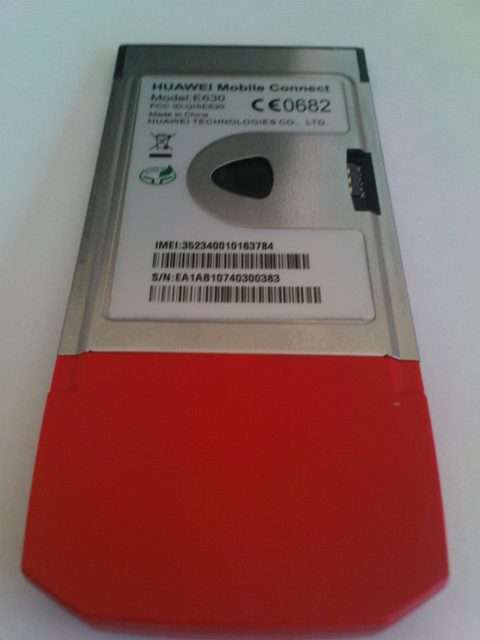 HSDPA/3G/EDGE/GPRS PCMCIA datacard
