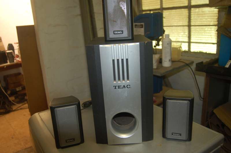TEAK HOME THEATER SYSTEM USED