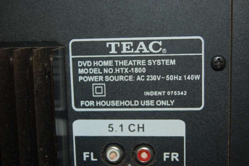 TEAK HOME THEATER SYSTEM USED