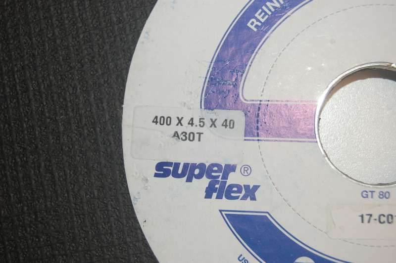 SOUTH AFRICAN MADE 400 MM ABRASIVE CUTTING BLADES