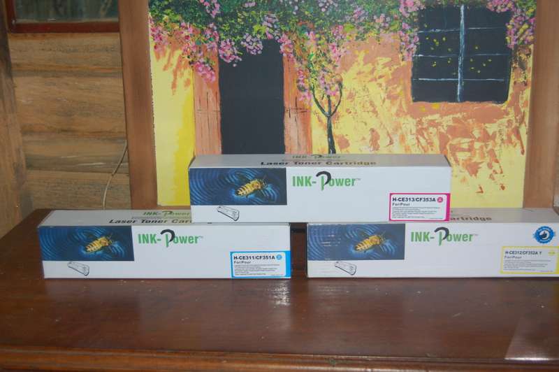 lazer Printer cartridge INK POWER x 3 Colour Cartridges pack sold as one unit