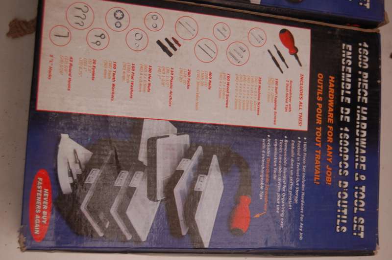 1600 PIECE HARDWARE + TOOL SET