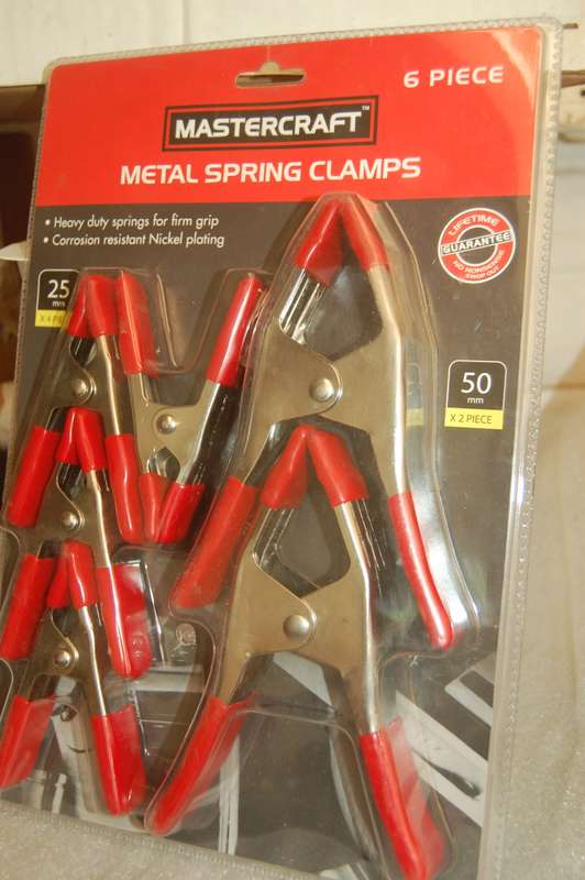 MASTERCRAFT 6 PIECE METAL SPRING CLAMPS LIFETIME WARRANTY