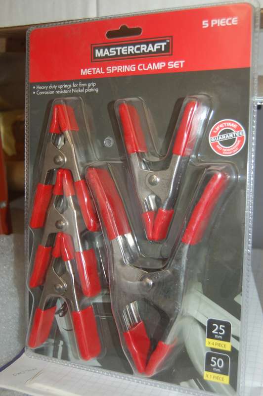 MASTERCRAFT LIFETIME GAURANTEE ASSORTED SPRING CLAMP- 5 IN PACK