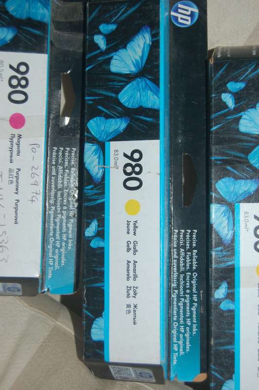 HP PRINT CARTRIDGES FOR PRINTER 980 2 CYAN 2 YELLOW