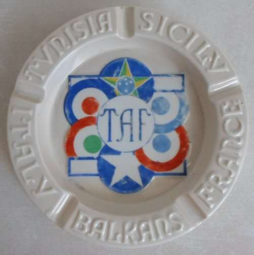 Vintage Richard Ginori - World War II - Allied Tactical Air Force Ashtray