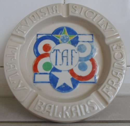Vintage Richard Ginori - World War II - Allied Tactical Air Force Ashtray