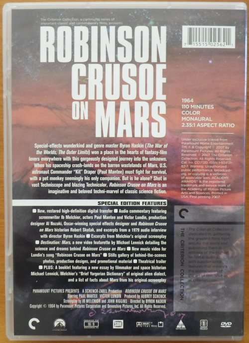 Robinson Crusoe on Mars (The Criterion Collection)