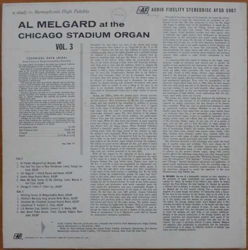 Al Melgard - At the Chicago Stadium Organ Vol. 3