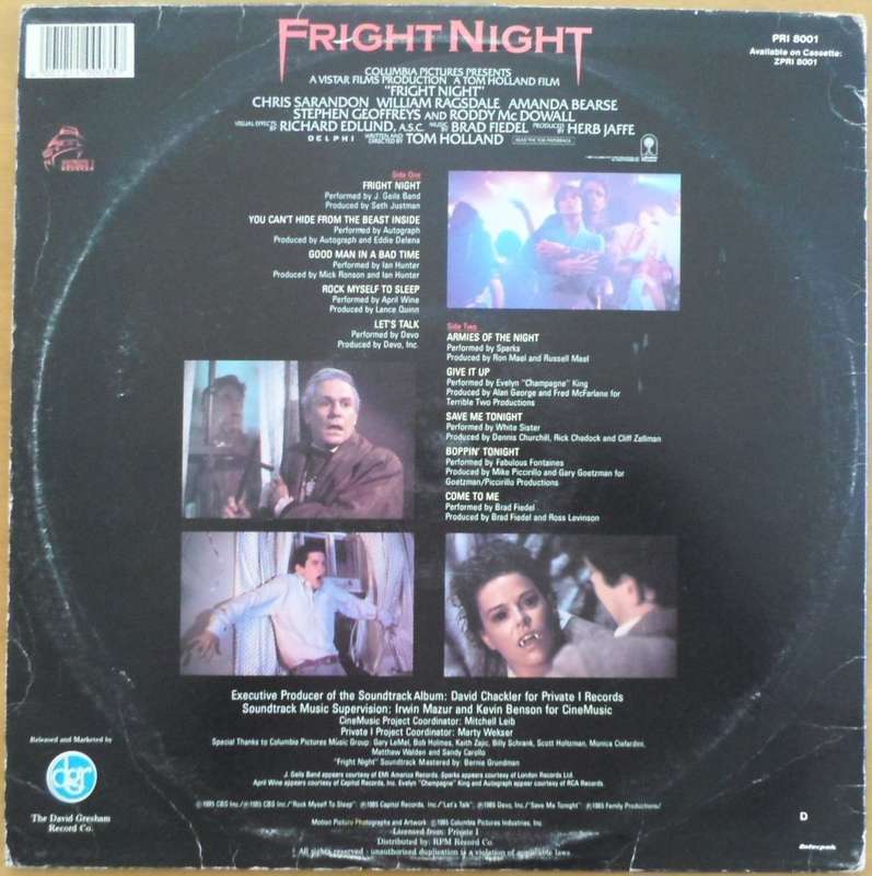 Various Artists - Fright Night (Original Motion Picture Soundtrack)
